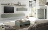 Highboard Center in Salbei und Barista Eiche Kommode 100 x 120 cm