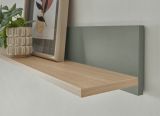 Wohnwand Center in Salbei und Barista Eiche Set 5-teilig mit XXL TV-Board 340 cm