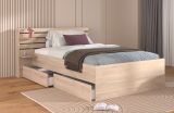 Parisot Kinder- und Jugendzimmer Stauraumbett Escale7 in Eiche japanisch Bett Liegefl�che 120 x 200 cm