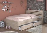 Parisot Kinder- und Jugendzimmer Stauraumbett Escale7 in Eiche japanisch Bett Liegefl�che 120 x 200 cm