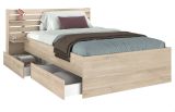 Parisot Kinder- und Jugendzimmer Stauraumbett Escale7 in Eiche japanisch Bett Liegefl�che 120 x 200 cm