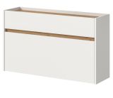 Schuhkipper Borga in wei� und Artisan Eiche Schuhschrank h�ngend 110 cm