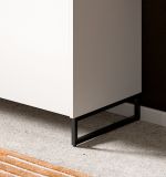 Garderobe Set 4-teilig Borga in wei� und Artisan Eiche 186 x 197 cm, Soft-Close