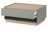 Couchtisch Center in Salbei und Barista Eiche Beistelltisch 90 x 60 cm