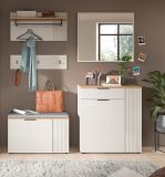 Garderobenspiegel Skid in Kaschmir Sand Flur Spiegel 80 x 70 cm