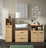 Badezimmer Spiegelschrank Cover in Artisan Eiche 60 x 70 cm, Badschrank 3-t�rig / 3D