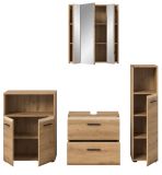 Badm�bel Set 4-teilig Cover in Artisan Eiche Badkombination 180 x 185 cm