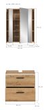 Badm�bel Set 2-teilig Cover in Artisan Eiche Badkombination 60 x 185 cm