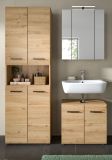 Badm�bel Set 3-teilig Cover in Artisan Eiche 135 x 185 cm, mit 4-t�rigem Hochschrank