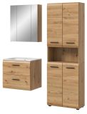 Badm�bel Set 3-teilig Cover in Artisan Eiche Badkombination 135 x 185 cm