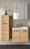 Badm�bel Set 3-teilig Cover in Artisan Eiche inklusive Keramik Waschbecken, 105 x 185 cm