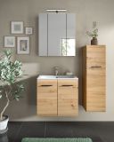Badm�bel Set 3-teilig Cover in Artisan Eiche inklusive Keramik Waschbecken, 105 x 185 cm