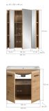 Badm�bel Set 2-teilig Cover in Artisan Eiche Badkombination 60 x 185 cm