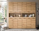 Badezimmer Hochschrank Set Cover in Artisan Eiche 2x Mehrzweckschrank 180 x 185 cm