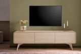 TV-Lowboard Elverum in Eiche natur TV Unterteil skandinavisch 180 x 53 cm, mit Push-to-Open