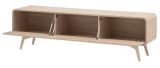 TV-Lowboard Elverum in Eiche natur TV Unterteil skandinavisch 180 x 53 cm, mit Push-to-Open