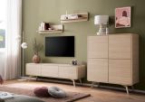 Sideboard Elverum in Eiche natur Kommode skandinavisch 108 x 84 cm, mit Push-to-Open