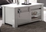 Couchtisch Miami in wei� Hochglanz Beistelltisch 93 x 60 cm