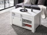 Couchtisch Miami in wei� Hochglanz Beistelltisch 93 x 60 cm