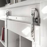 Wohnwand Miami in wei� Hochglanz Wohnkombination 2-teilig 309 x 201 cm, Soft-Close