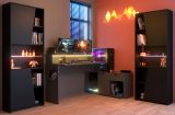 Parisot Gaming Set Work in schwarz und grau Gamingtisch und Schrank inkl. LED mit Farbwechsel