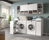 Waschmaschinenschrank Flexy in wei� Set 6-teilig 190 x 195 cm