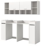 Waschmaschinenschrank Flexy in wei� Set 6-teilig 190 x 195 cm