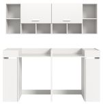 Waschmaschinenschrank Flexy in wei� Set 6-teilig 190 x 195 cm
