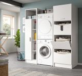 Waschmaschinenschrank Flexy in wei� Set 3-teilig 176 x 196 cm