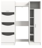 Waschmaschinenschrank Flexy in wei� Set 3-teilig 176 x 196 cm