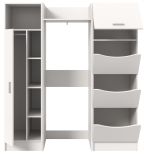 Waschmaschinenschrank Flexy in wei� Set 3-teilig 176 x 196 cm
