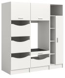 Waschmaschinenschrank Flexy in wei� Set 3-teilig 176 x 196 cm