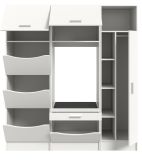 Waschmaschinenschrank Flexy in wei� Set 3-teilig 176 x 196 cm