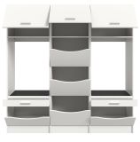 Waschmaschinenschrank Flexy in wei� Set 3-teilig 192 x 196 cm