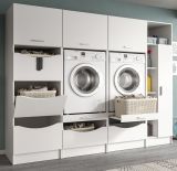 Waschmaschinenschrank Flexy in wei� Set 4-teilig 242 x 196 cm