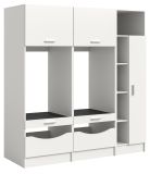 Waschmaschinenschrank Flexy in wei� Set 3-teilig 182 x 195 cm