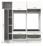 Waschmaschinenschrank Flexy in wei� Set 3-teilig 182 x 195 cm