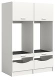 Waschmaschinenschrank Flexy in wei� Set 2-teilig 132 x 195 cm