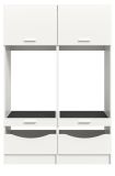 Waschmaschinenschrank Flexy in wei� Set 2-teilig 132 x 195 cm