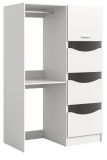 Waschmaschinenschrank Flexy in wei� Set 2-teilig 126 x 196 cm