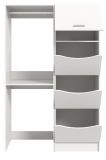 Waschmaschinenschrank Flexy in wei� Set 2-teilig 126 x 196 cm