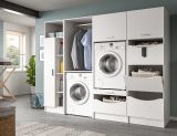 Waschmaschinenschrank Flexy in wei� Set 4-teilig 242 x 196 cm