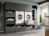 Waschmaschinenschrank Flexy in grau Set 4-teilig 242 x 196 cm
