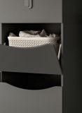 Waschmaschinenschrank Flexy in grau Set 4-teilig 242 x 196 cm