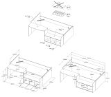 Parisot Kinder- und Jugendzimmer Matre in Eiche mit Gr�n Set 2-teilig, Stauraumbett und Kleiderschrank