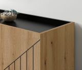 Sideboard Norick in Evoke Eiche Kommode 120 x 81 cm, Soft-Close