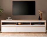 TV-Lowboard Kiruma in Kaschmir und Artisan Eiche TV Unterteil 202 x 60 cm