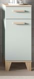 Badezimmer Kommode Luna in gr�n und Eiche Badkommode skandinavisch 34 x 87 cm