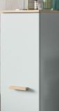 Badezimmer Midischrank Luna in gr�n und Eiche Bad Kommode skandinavisch 34 x 116 cm