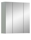 Badezimmer Spiegelschrank Luna in gr�n Badschrank skandinavisch 3-t�rig 60 x 68 cm